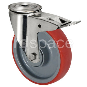 Stainless Steel / Thermoplastic Polyurethane Castors